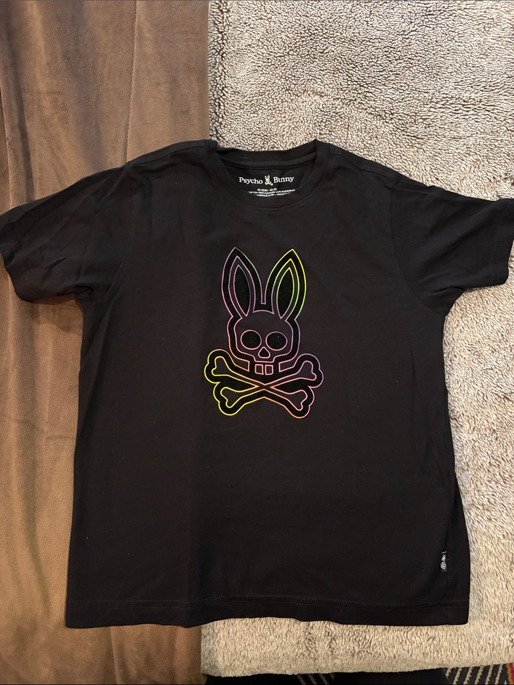 Psycho Bunny Kids Black Tee size 10-12